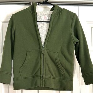 Fleece Lined Zip-up sweatshirt jacket,warm and plush,Fall/Winter